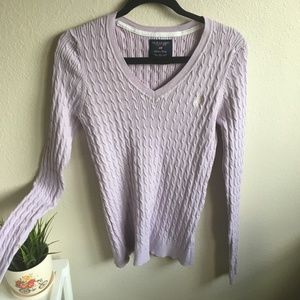 🏈 3/$15 US POLO ASSN lilac pull over long sleeve